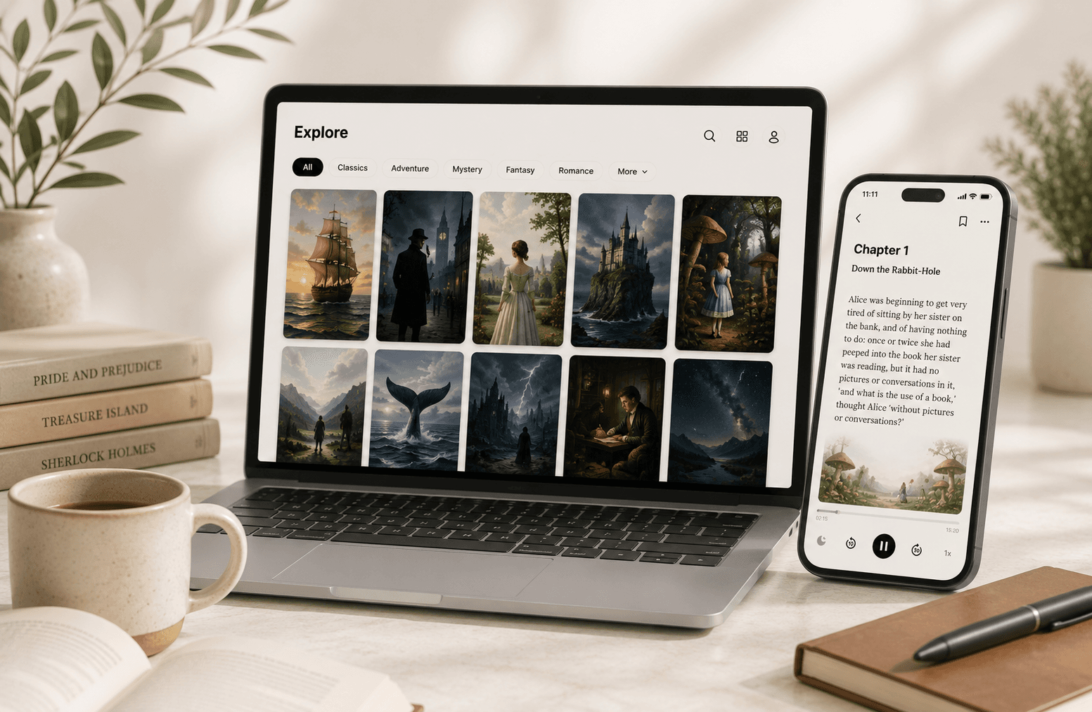 Preview of upload and reading experience